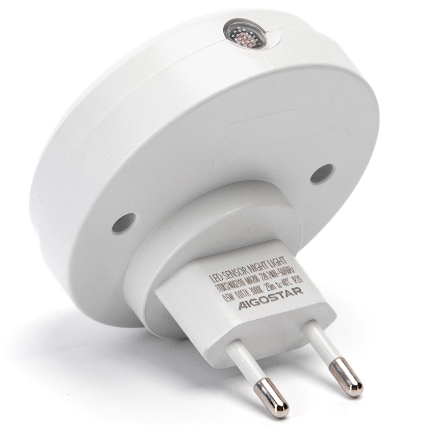 Aigostar - LED Éjjeli lámpa alkonyérzékelővel LED/0,5W/230V 6500K