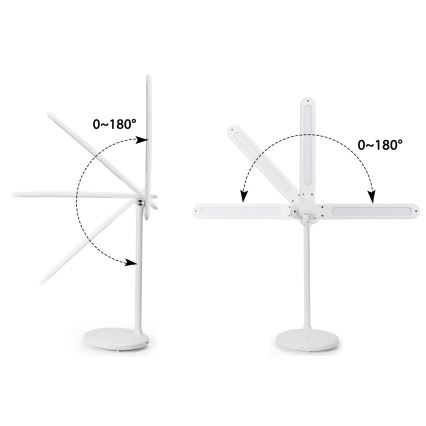 Aigostar - LED állítható fényerejű, tölthető érintős asztali lámpa LED/3W/5V 2700/4000/6500K 1800 mAh