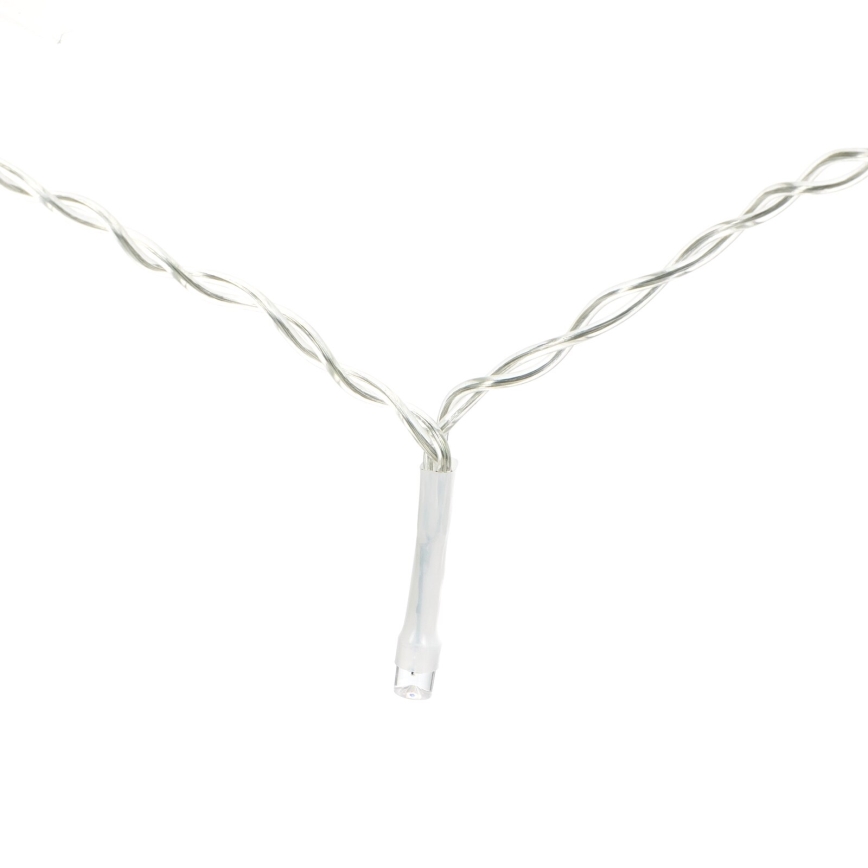 Aigostar - LED-es kültéri karácsonyi fényfüzér 200×LED, 8 funkciós, 3×AA, 5×2 m, IP44, meleg fehér