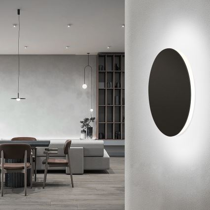 Aigostar - LED Fali lámpa LED/12W/230V 6500K 25 cm fekete