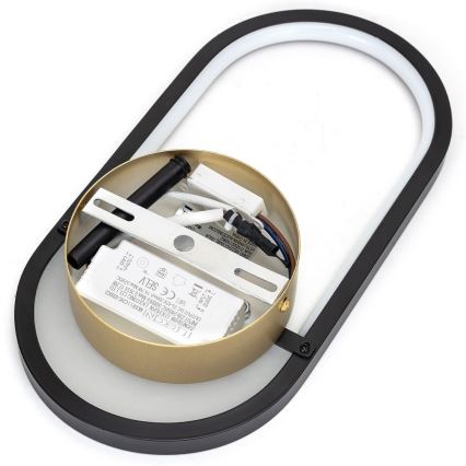 Aigostar - LED fali lámpa LED/13,5W/230V 2700K fekete/arany