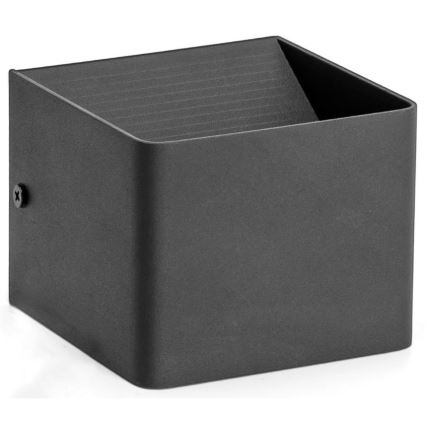 Aigostar - LED Fali lámpa LED/5,5W/230V 10x10 cm fekete