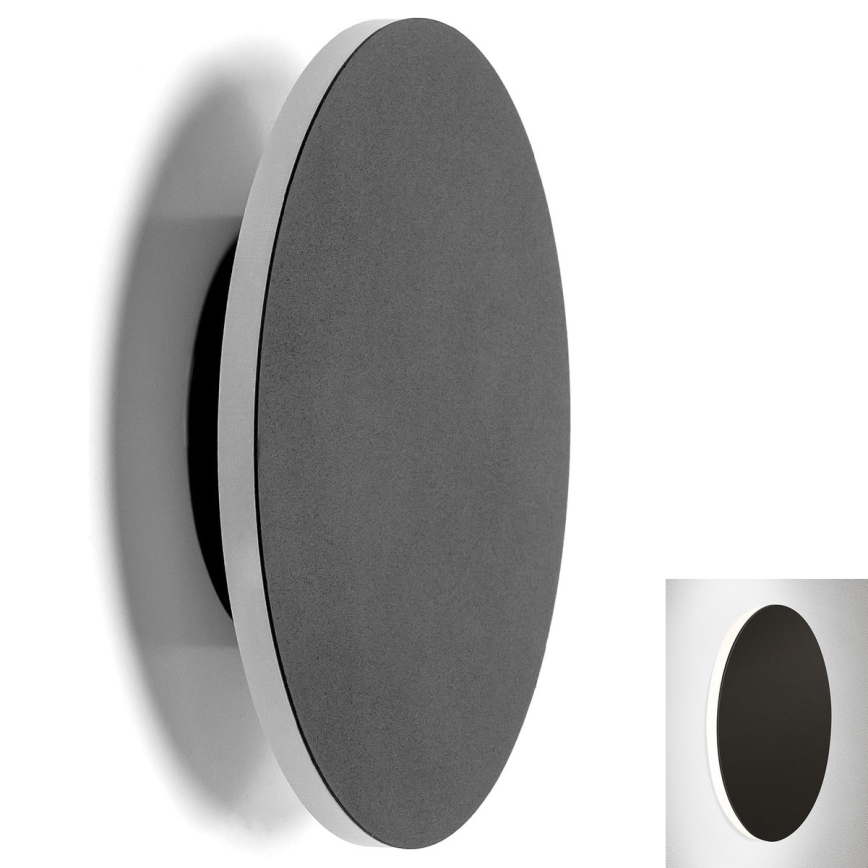 Aigostar - LED Fali lámpa LED/6,5W/230V 6500K 18 cm fekete