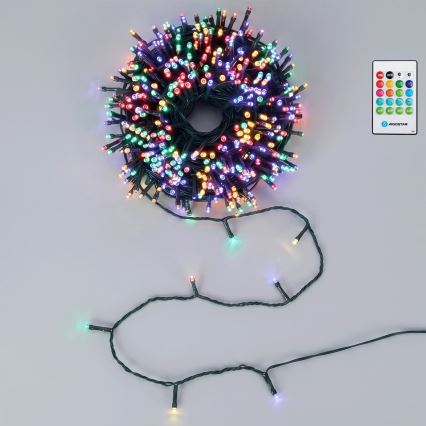 Aigostar - LED dimmelhető kültéri karácsonyi fényfüzér mozgásérzékelővel 100xLED/3xAA 12m többszínű + távirányító