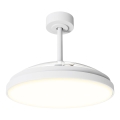 Aigostar - LED fényerőszabályozható mennyezeti ventilátor LED/50W/230V 2700–6500K átm. 106 cm fehér + távirányító