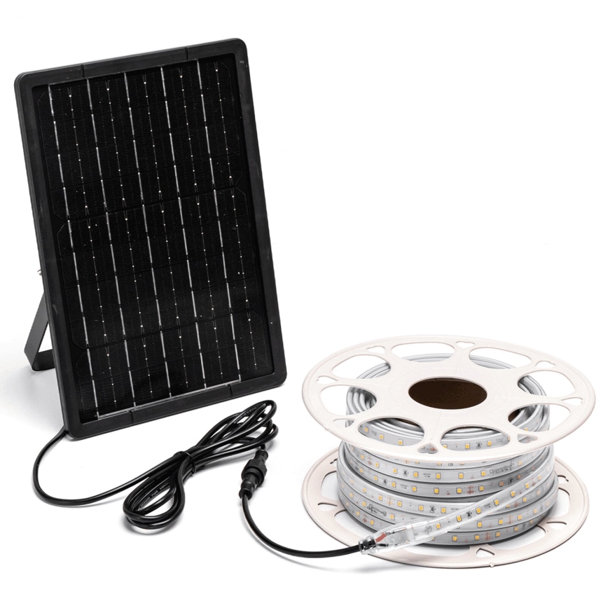 Aigostar - LED fényerőszabályozható napelemes szalag LED/20W/3,2V 20 m 2700K IP65 20000 mAh + távirányító