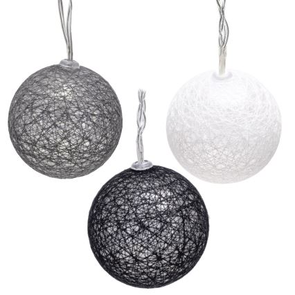 Aigostar - LED fényfüzér 10xLED/3xAA 2m meleg fehér