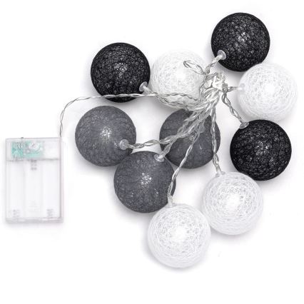 Aigostar - LED fényfüzér 10xLED/3xAA 2m meleg fehér