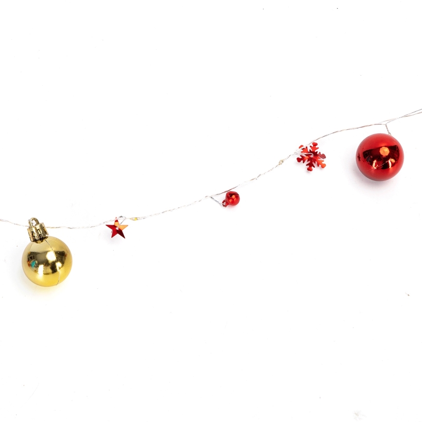 Aigostar - LED fényfüzér 20xLED/3xAA 2m meleg fehér