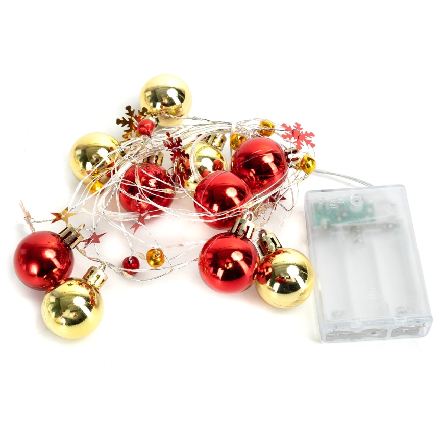 Aigostar - LED fényfüzér 20xLED/3xAA 2m meleg fehér