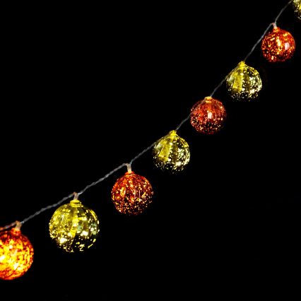 Aigostar - LED  fényfüzér 20xLED/3xAA 2 m meleg fehér