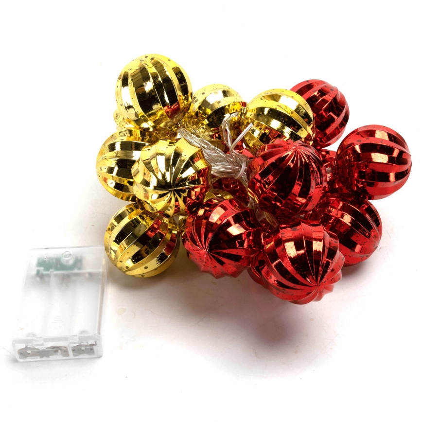 Aigostar - LED  fényfüzér 20xLED/3xAA 2 m meleg fehér