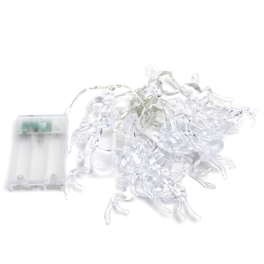 Aigostar - LED fényfüzér 20xLED/3xAA 3,3m rénszarvasos