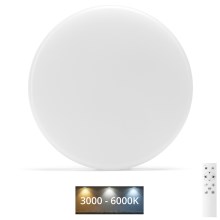 Aigostar - LED Fürdőszobai mennyezeti lámpa LED/18W/230V 3000-6000K IP54 + távirányítás