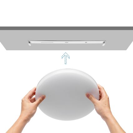 Aigostar - LED dimmelhető fürdőszobai mennyezeti lámpa LED/24W/230V 3000K-6500K IP54 + távirányító