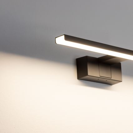 Aigostar - LED fürdőszobai tükörvilágítás LED/8W/230V 4000K 40 cm IP44 fekete