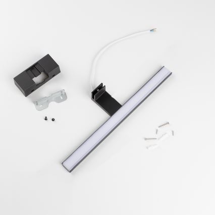 Aigostar - LED fürdőszobai tükörvilágítás LED/8W/230V 4000K 40 cm IP44 fekete