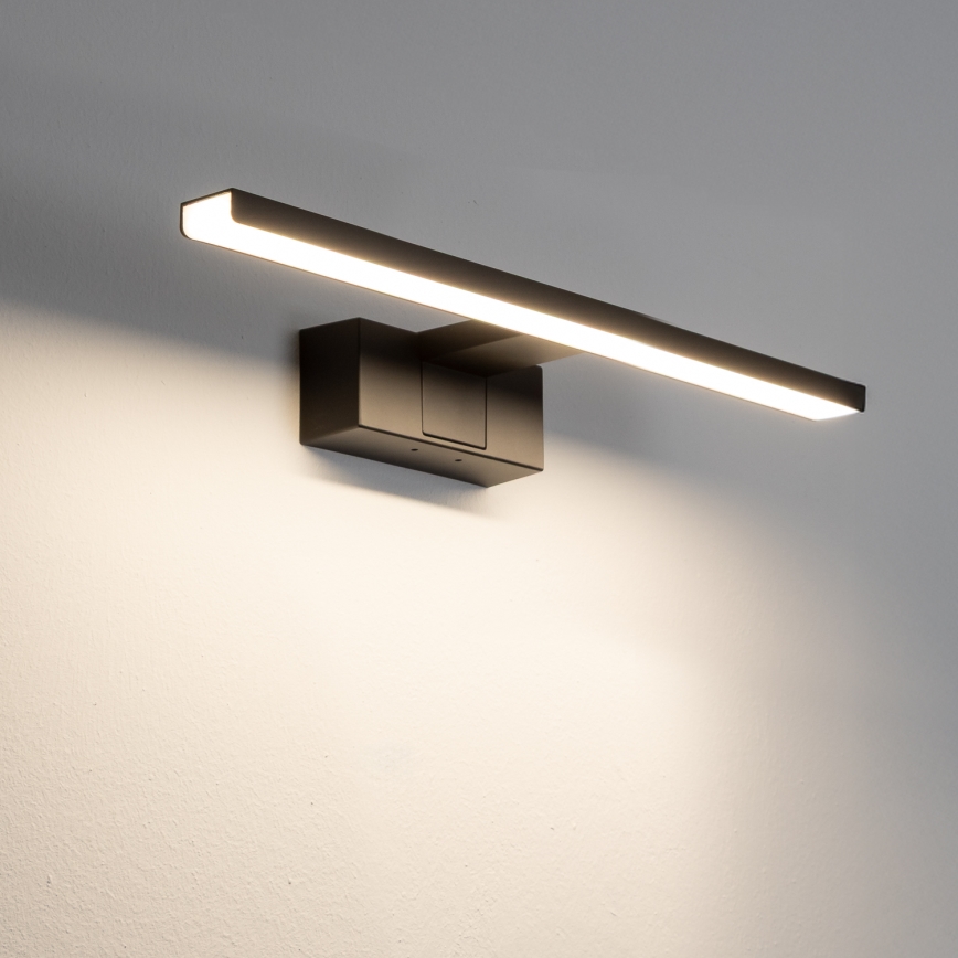 Aigostar - LED fürdőszobai tükörvilágítás LED/8W/230V 4000K 40 cm IP44 fekete