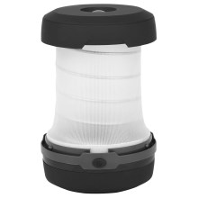 Aigostar - LED Hordozható összecsukható lámpa LED/1,4W/3xAA fekete/szürke