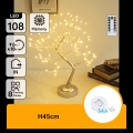 Aigostar - LED karácsonyi dekoráció 108xLED/3xAA/8 funkciós 45cm meleg fehér