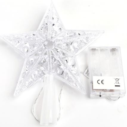Aigostar - LED karácsonyi dekoráció 16xLED/3xAA meleg fehér csillag