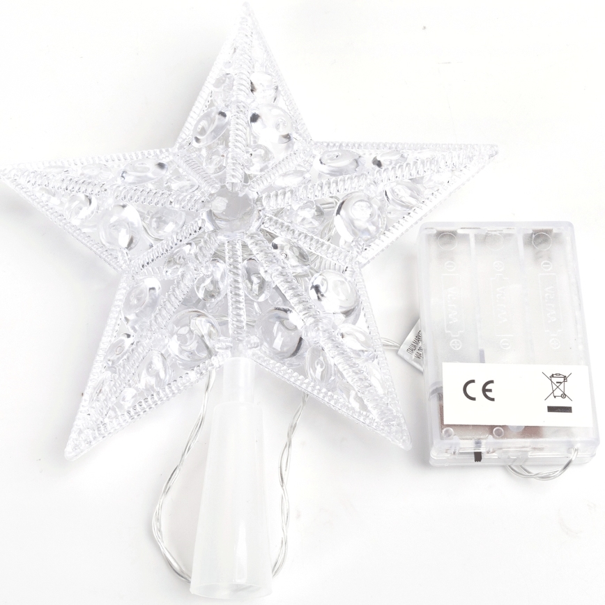 Aigostar - LED karácsonyi dekoráció 16xLED/3xAA meleg fehér csillag