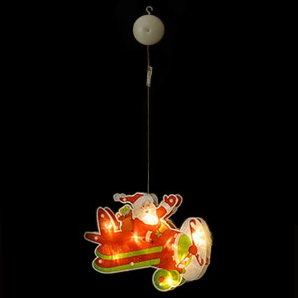 Aigostar - LED Karácsonyi dekoráció LED/3xAAA Karácsonyi repülőgép 17cm