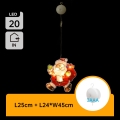 Aigostar - LED Karácsonyi dekoráció LED/3xAAA Mikulás 45cm