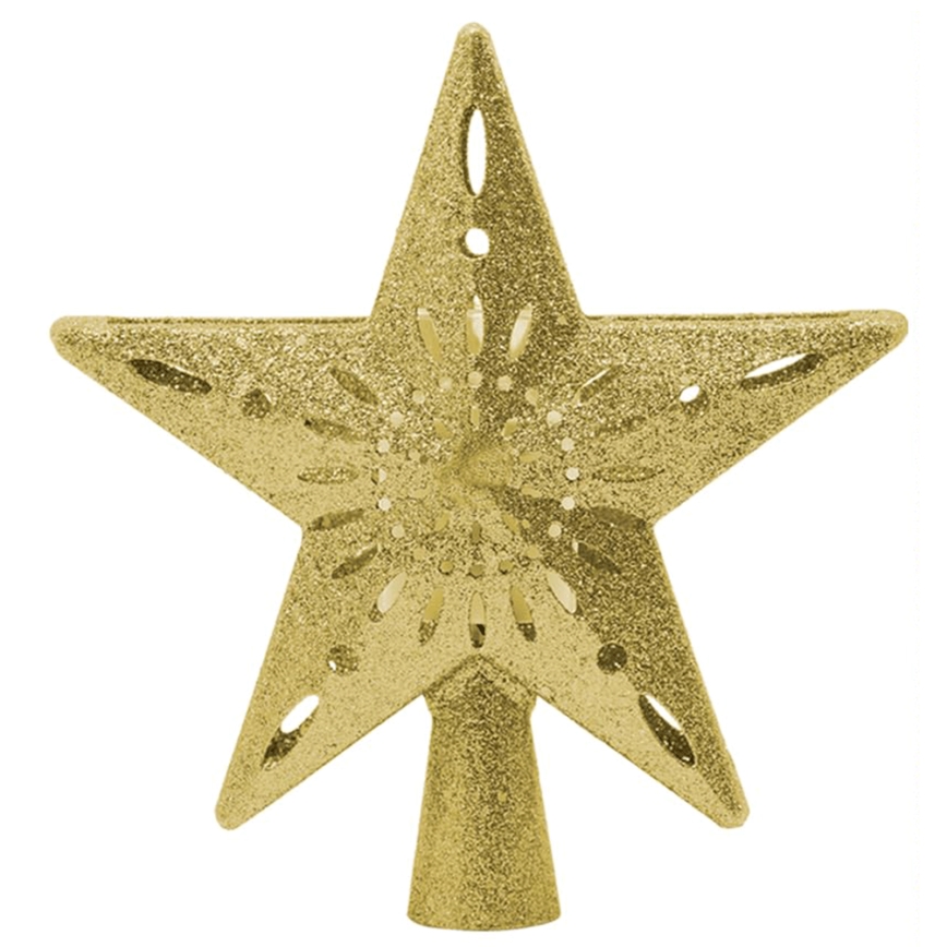 Aigostar - LED karácsonyi hópelyhes projektor LED/5W/230V hideg fehér arany csillag