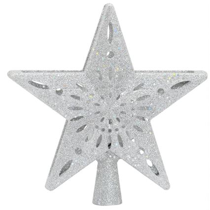 Aigostar - LED karácsonyi hópehely-vetítő LED/5W/230V hideg fehér ezüst csillag