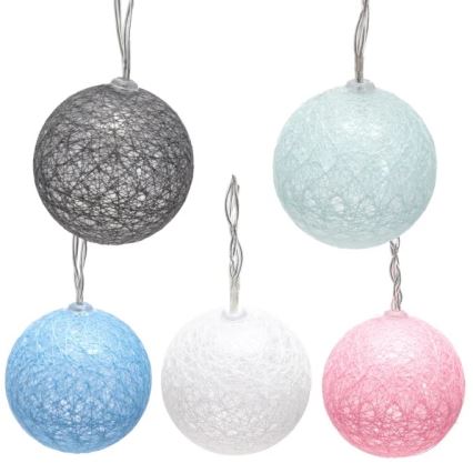 Aigostar - LED karácsonyi fényfüzér 10xLED/3xAA 2 m meleg fehér