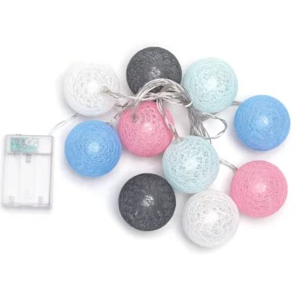 Aigostar - LED karácsonyi fényfüzér 10xLED/3xAA 2 m meleg fehér