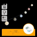 Aigostar - LED karácsonyi fényfüzér 10xLED/3xAA 2m meleg fehér