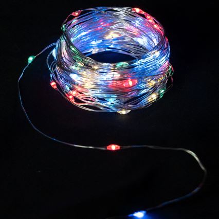 Aigostar - LED karácsonyi fényfüzér 20xLED/2xCR2032 2m többszínű