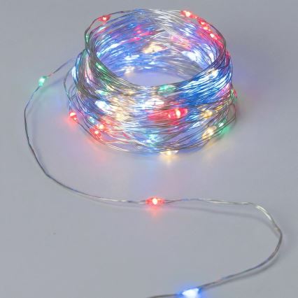 Aigostar - LED karácsonyi fényfüzér 20xLED/2xCR2032 2m többszínű
