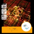 Aigostar - LED karácsonyi fényfüzér 20xLED/3xAA 2 m meleg fehér