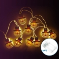 Aigostar - LED karácsonyi fényfüzér 20xLED/3xAA 3m meleg fehér hóember