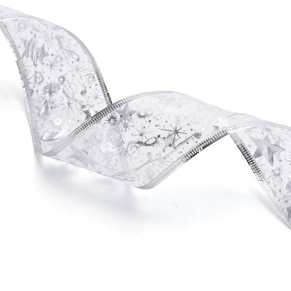 Aigostar - LED karácsonyi fényfüzér 50xLED/3xAA 5 m meleg fehér ezüst