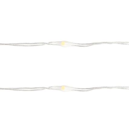 Aigostar - LED karácsonyi fényfüzér 50xLED/3xAA 5,3m meleg fehér
