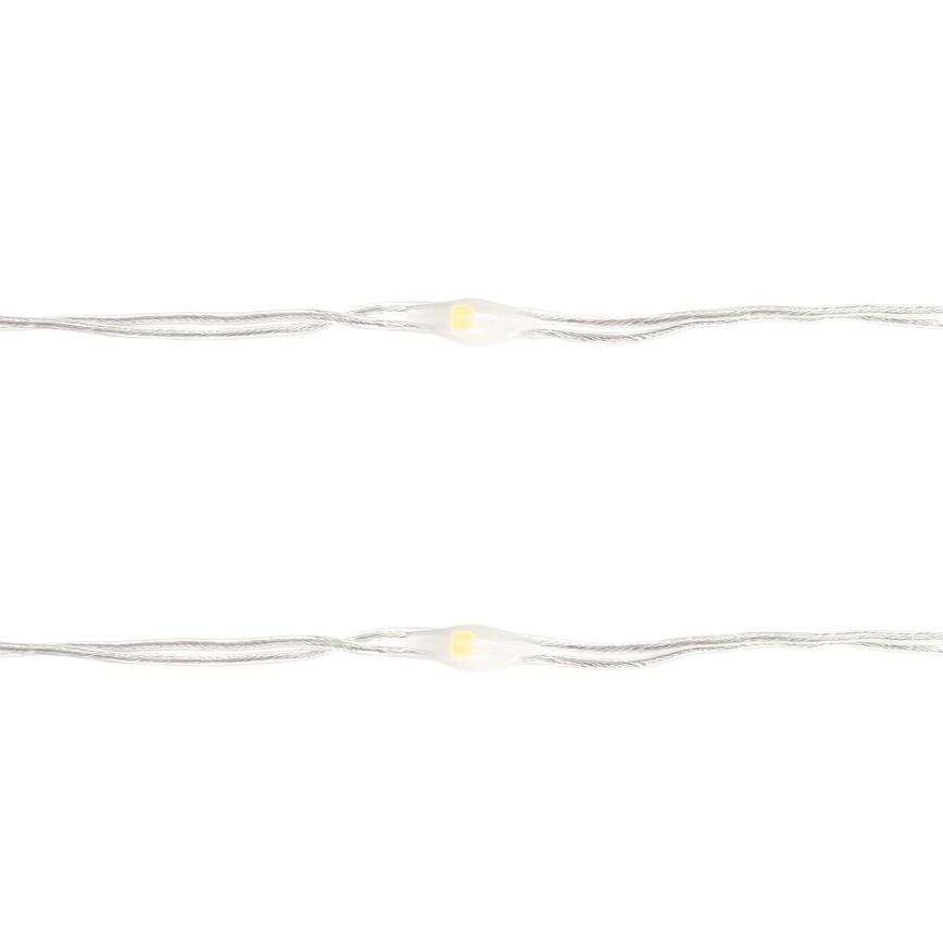 Aigostar - LED karácsonyi fényfüzér 50xLED/3xAA 5,3m meleg fehér