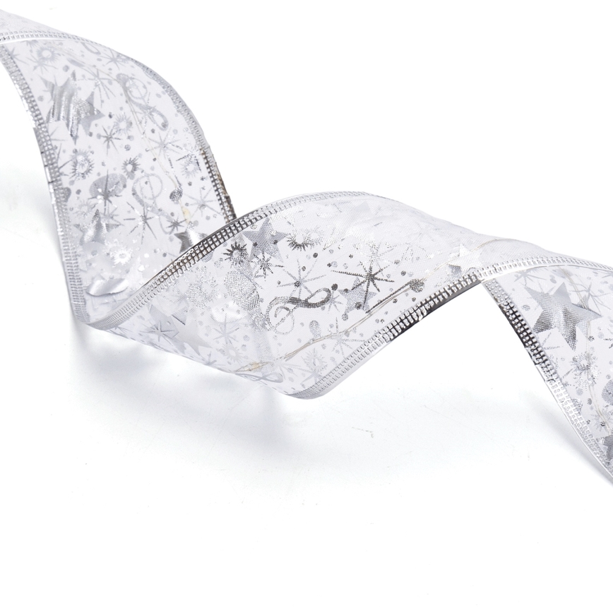 Aigostar - LED karácsonyi fényfüzér 50xLED/3xAA 5 m meleg fehér ezüst