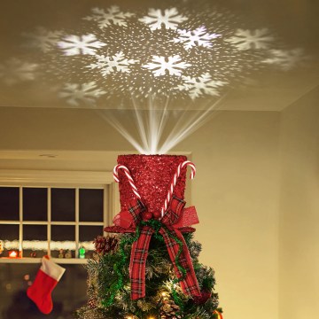 Aigostar - LED Karácsonyi hópelyhes projektor LED/5W/230V hideg fehér piros