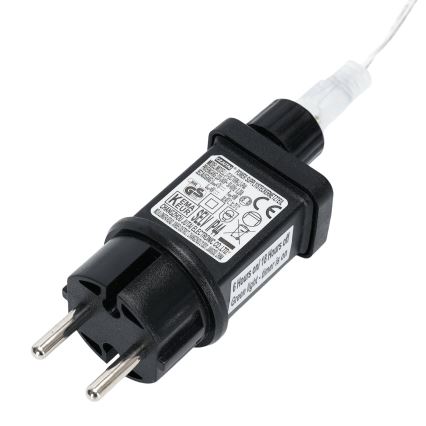 Aigostar - LED karácsonyi hópelyhes projektor LED/5W/230V hideg fehér fekete/fehér