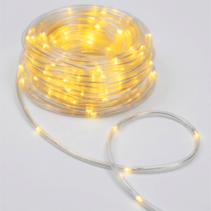 Aigostar - LED karácsonyi kültéri fényfüzér 50xLED/8 funkció 3xAA 5,3m IP44 meleg fehér