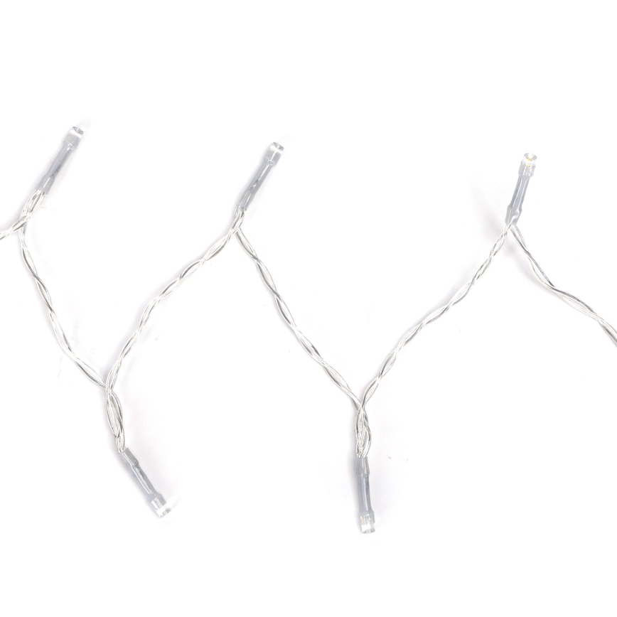 Aigostar - LED Karácsonyi kültéri lánc 100xLED/8 funkció/3xAA 10,3m IP44 hideg fehér