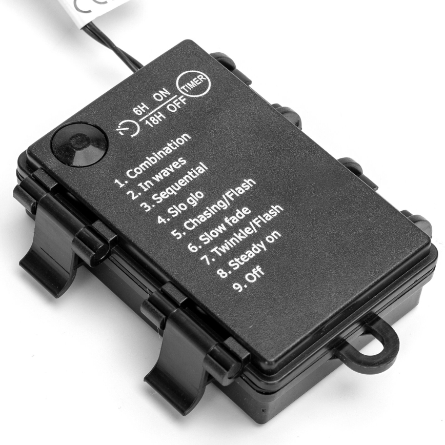 Aigostar -LED Karácsonyi kültéri lánc 300xLED/8 funkció 3xAA 15,3m IP44 többszínű