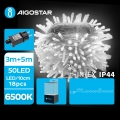 Aigostar - LED Karácsonyi kültéri lánc 50xLED/8 funkció 8m IP44 hideg fehér