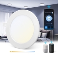 Aigostar - LED kültéri állítható fényerejű beépíthető lámpa MESH LED/6W/230V 2700-6500K IP44 fehér