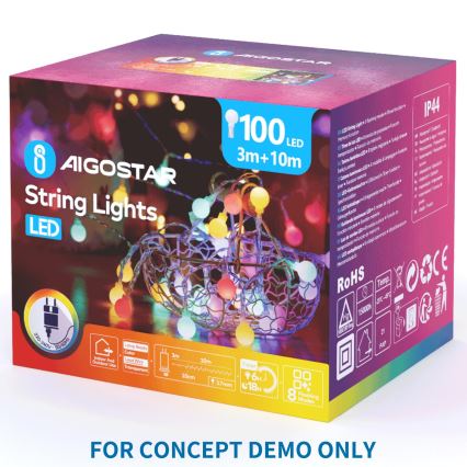 Aigostar - LED kültéri dekoráció 504xLED IP44 meleg fehér pillangó