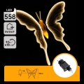 Aigostar - LED kültéri dekoráció 558xLED 90 cm IP44 pillangó/meleg fehér
